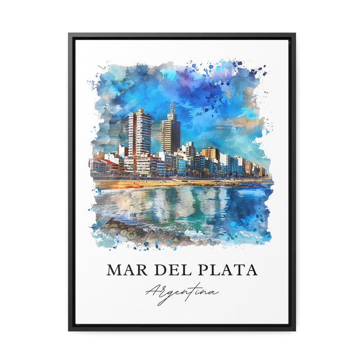 Mar del Plata Art, Mar del Plata Argentina Print, Punta Mogotes Watercolor, Argentina Gift, Travel Poster, Housewarming Gift