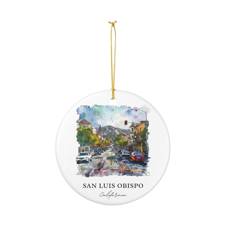 San Luis Obispo Ornament: Unique San Luis Obispo Souvenir, California Xmas Decor, and Authentic San Luis Obispo Gift