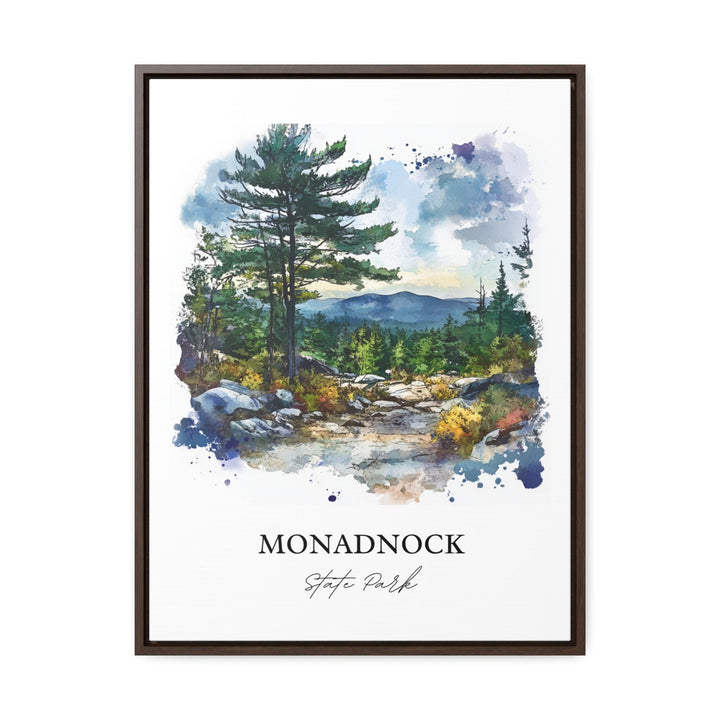 Monadnock State Park Art, Cheshire County Print, New Hampshire Artwork, Monadnock NH Gift, Travel Print, Travel Poster, Housewarming Gift