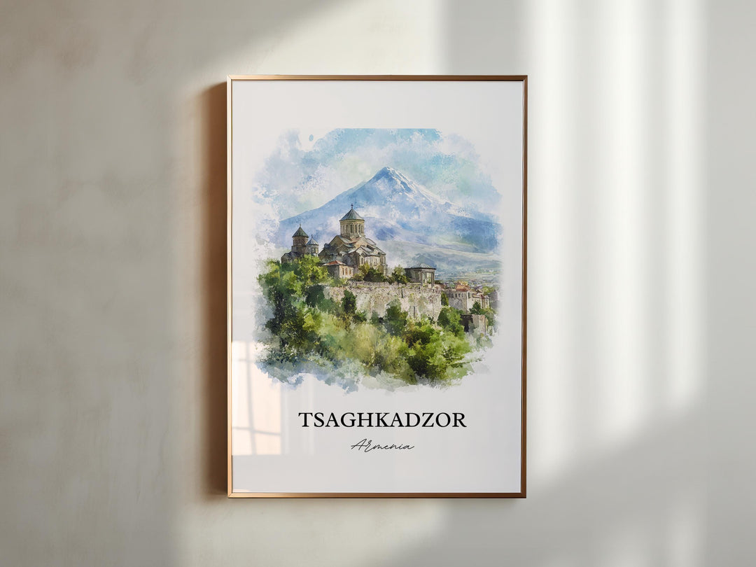 Tsaghkadzor, Armenia – Watercolor Art Print