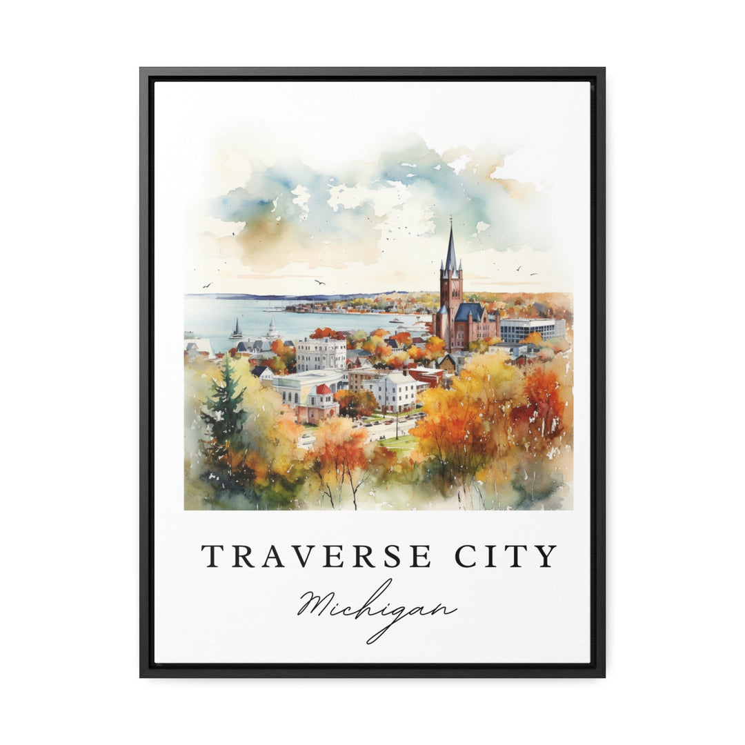 Traverse City MI wall art - Michigan, Traverse City poster print, Traverse City Wedding gift, Birthday present, Custom Text, Perfect Gift