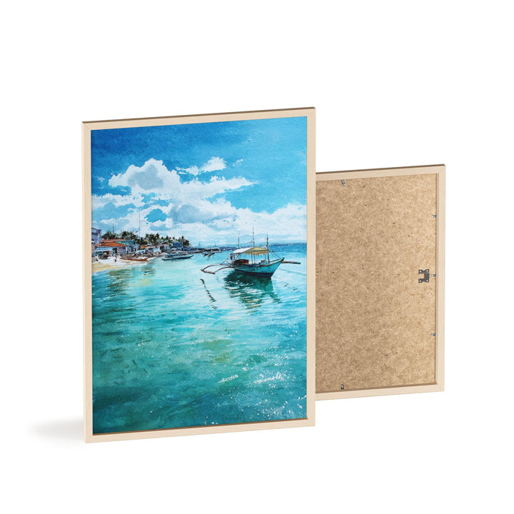 Cebu Philippines Watercolor Art Cebu Travel Print Cebu Beach Artwork Cebu Decor Philippines Wall Art