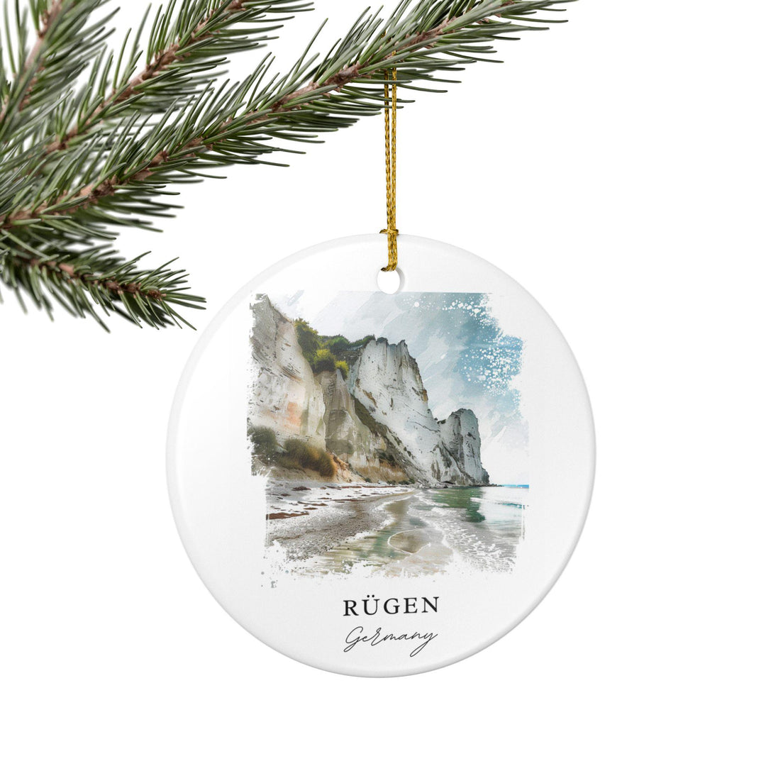 Rugen Germany Ornament: Unique Rugen Germany Souvenir, Germany Xmas Decor, and Authentic Rügen Gift