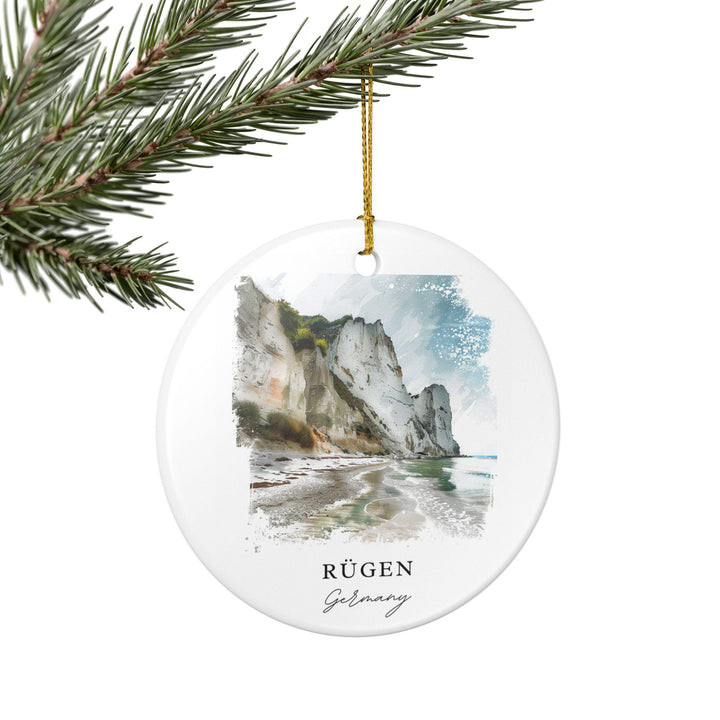 Rugen Germany Ornament: Unique Rugen Germany Souvenir, Germany Xmas Decor, and Authentic Rügen Gift