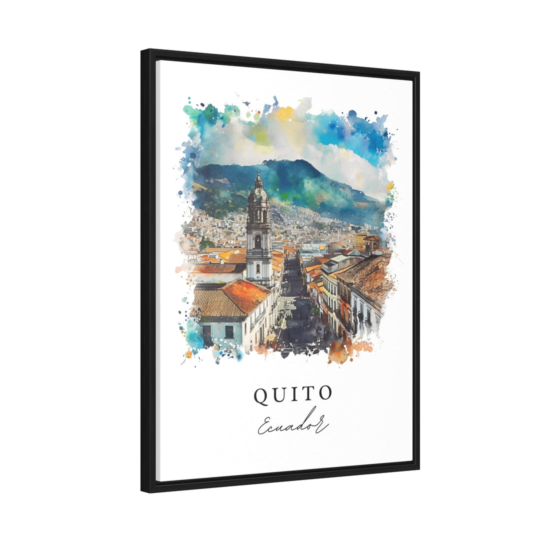 Quito Ecuador wall art - Ecuador, Quito print, Quito Wedding gift, Quito Birthday present, Custom Text, Perfect Gift