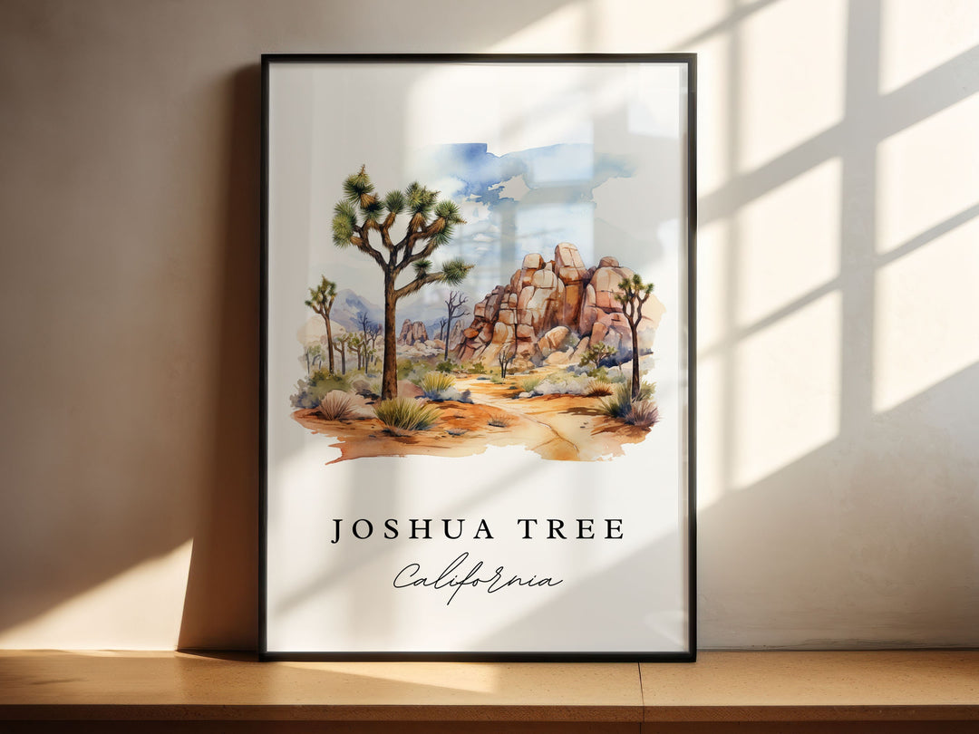 Joshua Tree CA wall art - California, Joshua Tree poster print, Joshua Tree Park gift, Birthday present, Custom Text, Perfect Gift
