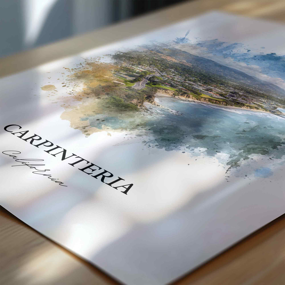 Carpinteria, CA – Watercolor Art Print