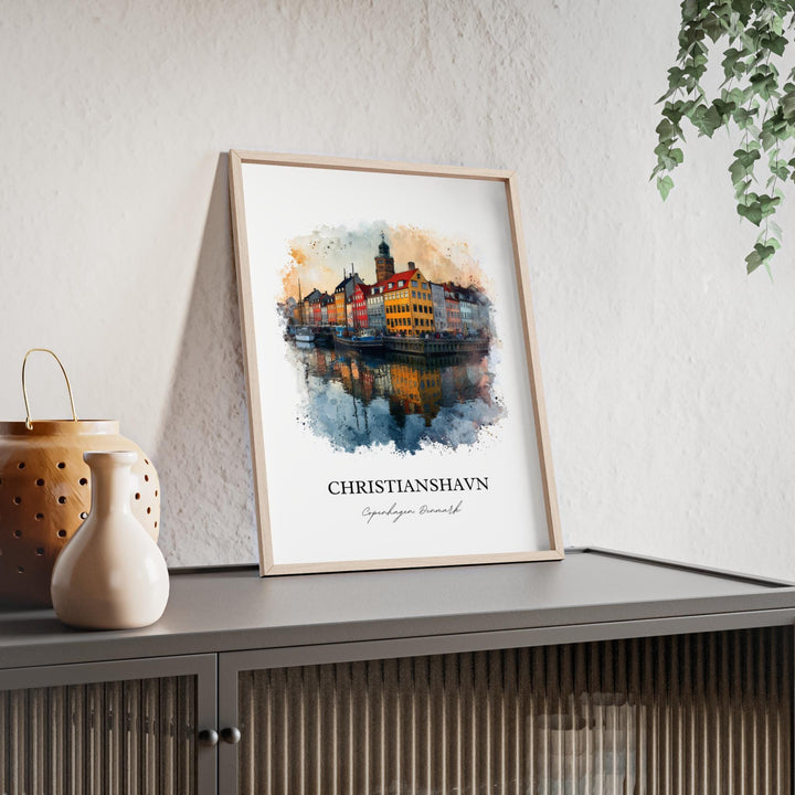 Christianshavn, Denmark – Watercolor Art Print