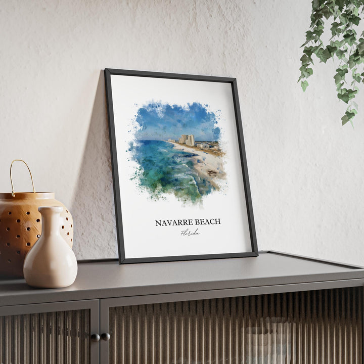 Navarre Beach, Florida – Watercolor Art Print