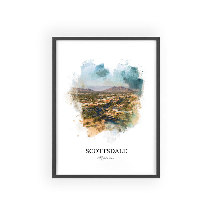 Scottsdale, Arizona – Watercolor Art Print