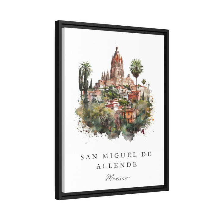 San Miguel de Allende wall art - Mexico, San Miguel poster, Wedding gift, Birthday present, Custom Text, Personalised Gift