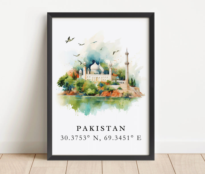 Pakistan wall art - Pakistan, Pakistan Country poster, Pakistan Wedding gift, Birthday present, Custom Text, Personalized Gift