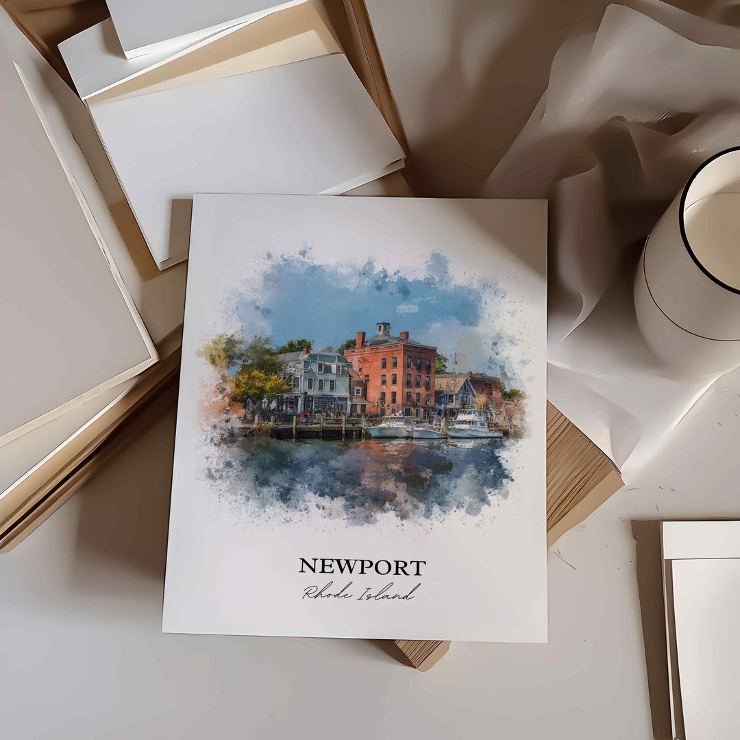 Newport, Rhode Island – Watercolor Art Print