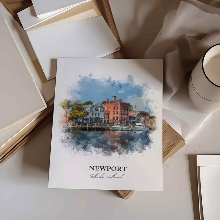 Newport, Rhode Island – Watercolor Art Print