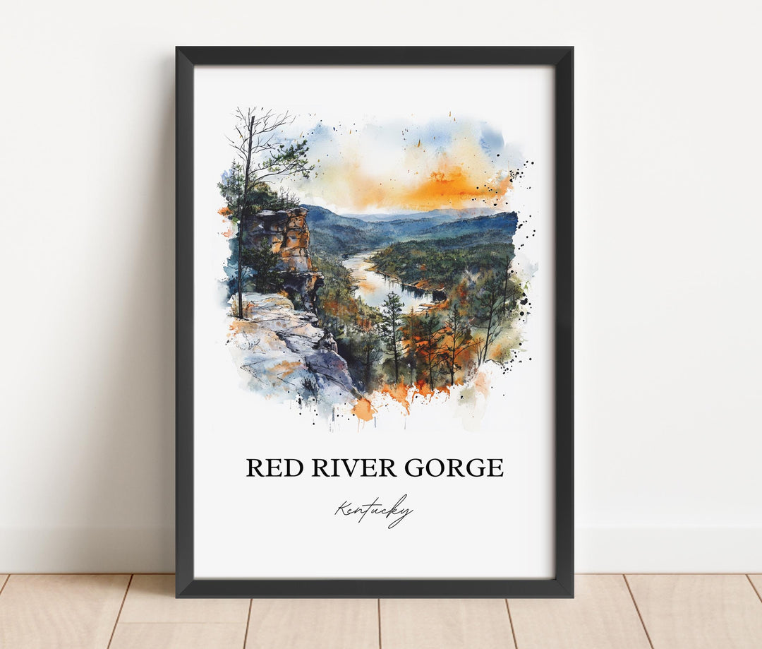 Red River Gorge, Kentucky – Watercolor Art Print