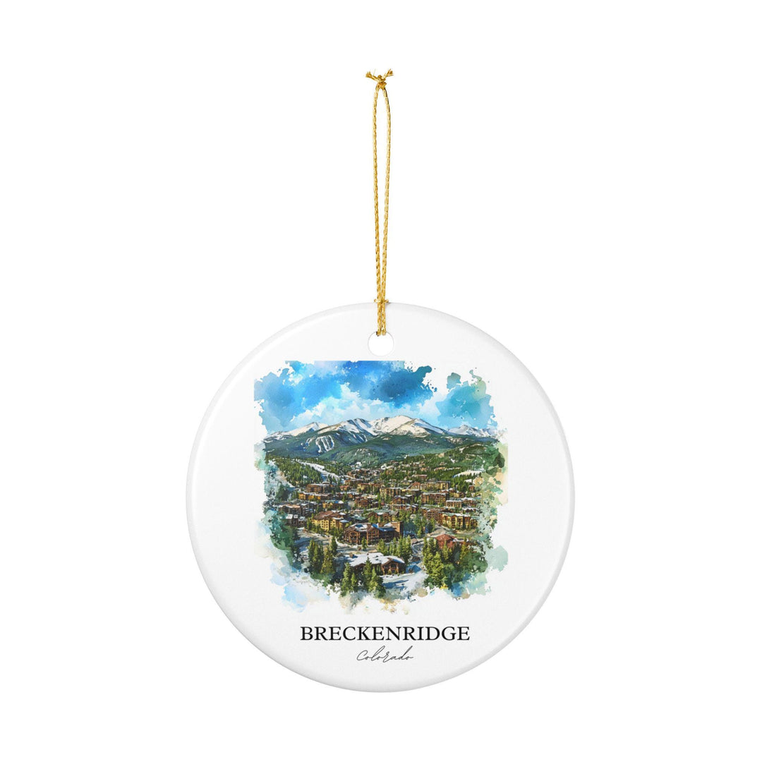 Breckenridge Ornament: Unique Breckenridge CO Souvenir, Breckenridge Xmas Decor, and Authentic Breckenridge Ski Gift