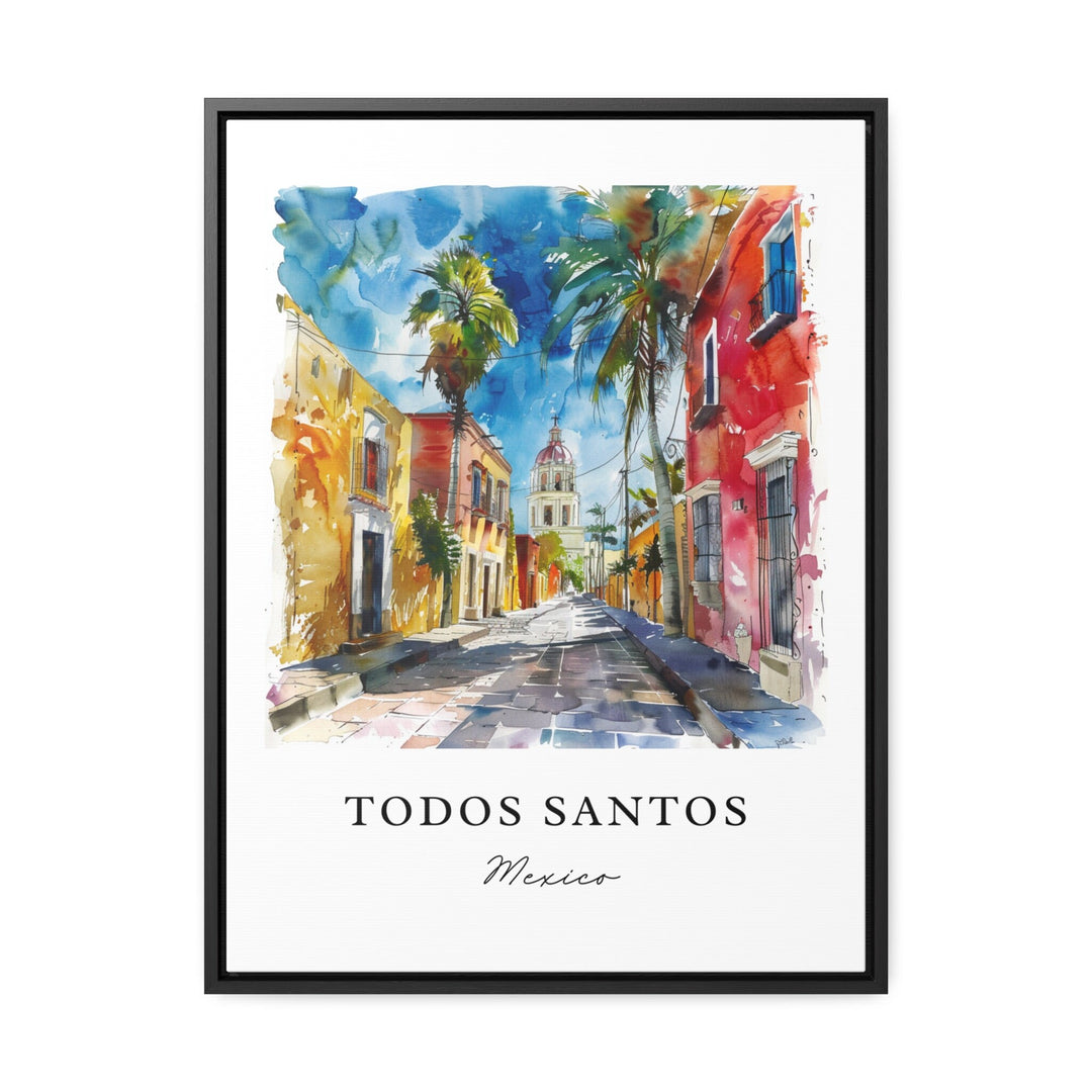 Todos Santos Art, Baja California MX Print, Todos Santos Mexico Watercolor, Baja California Gift, Travel Print, Baja Cali Housewarming Gift