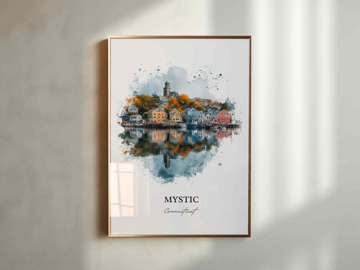 Mystic, Connecticut – Watercolor Art Print