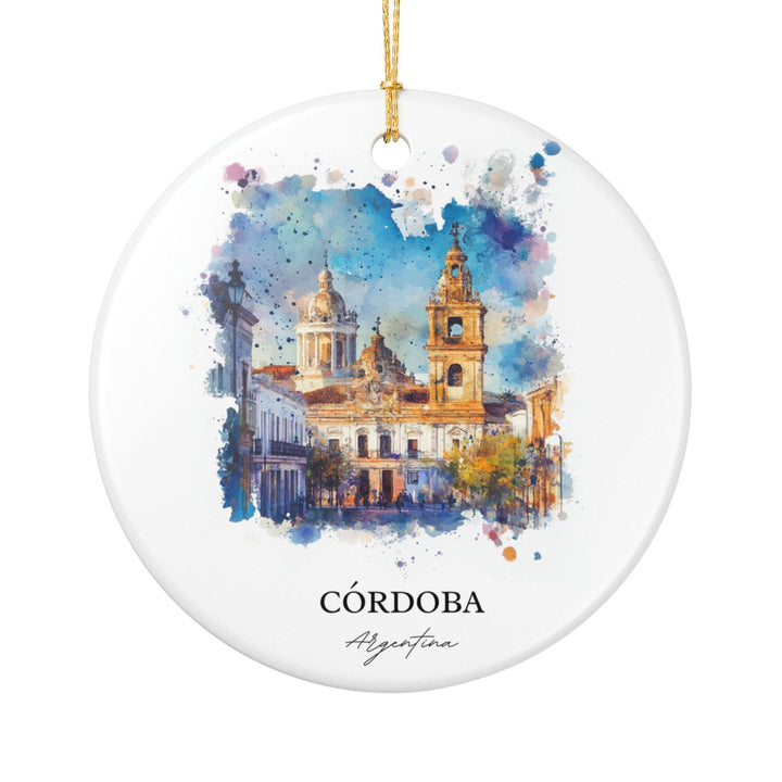 Cordoba Agrentina Ornament: Unique Cordoba Souvenir, Agrentina Xmas Decor, and Authentic Agrentina Gift