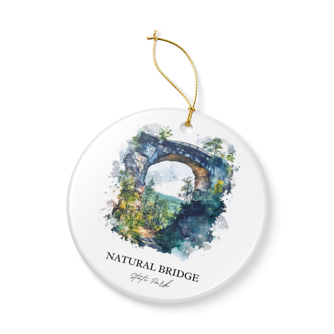 Natural Bridge State Park Ornament: Unique Natural Bridge State Park Souvenir, Natural Bridge Xmas Decor, and Authentic Virginia Gift