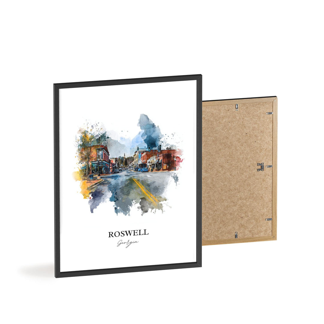 Roswell, Georgia – Watercolor Art Print