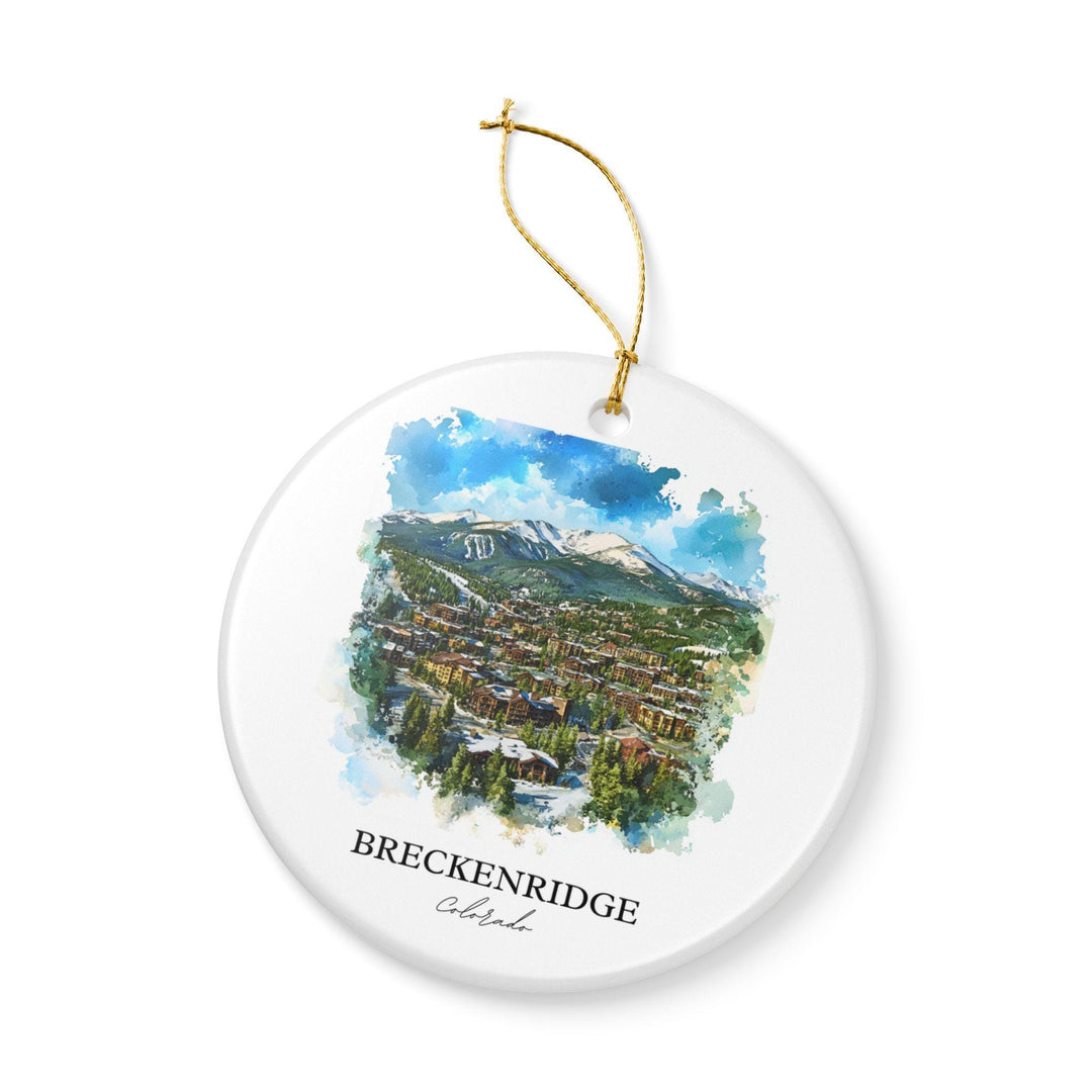 Breckenridge Ornament: Unique Breckenridge CO Souvenir, Breckenridge Xmas Decor, and Authentic Breckenridge Ski Gift