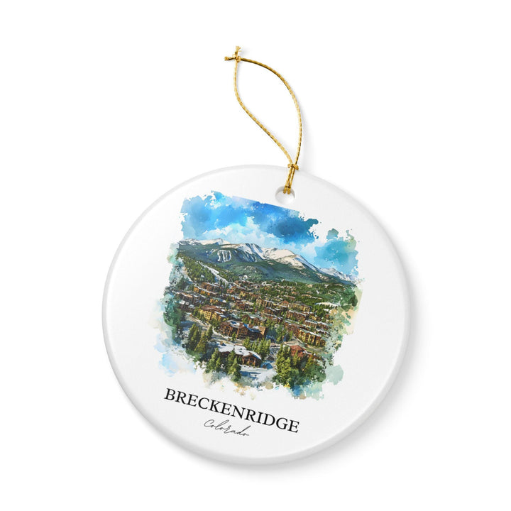 Breckenridge Ornament: Unique Breckenridge CO Souvenir, Breckenridge Xmas Decor, and Authentic Breckenridge Ski Gift