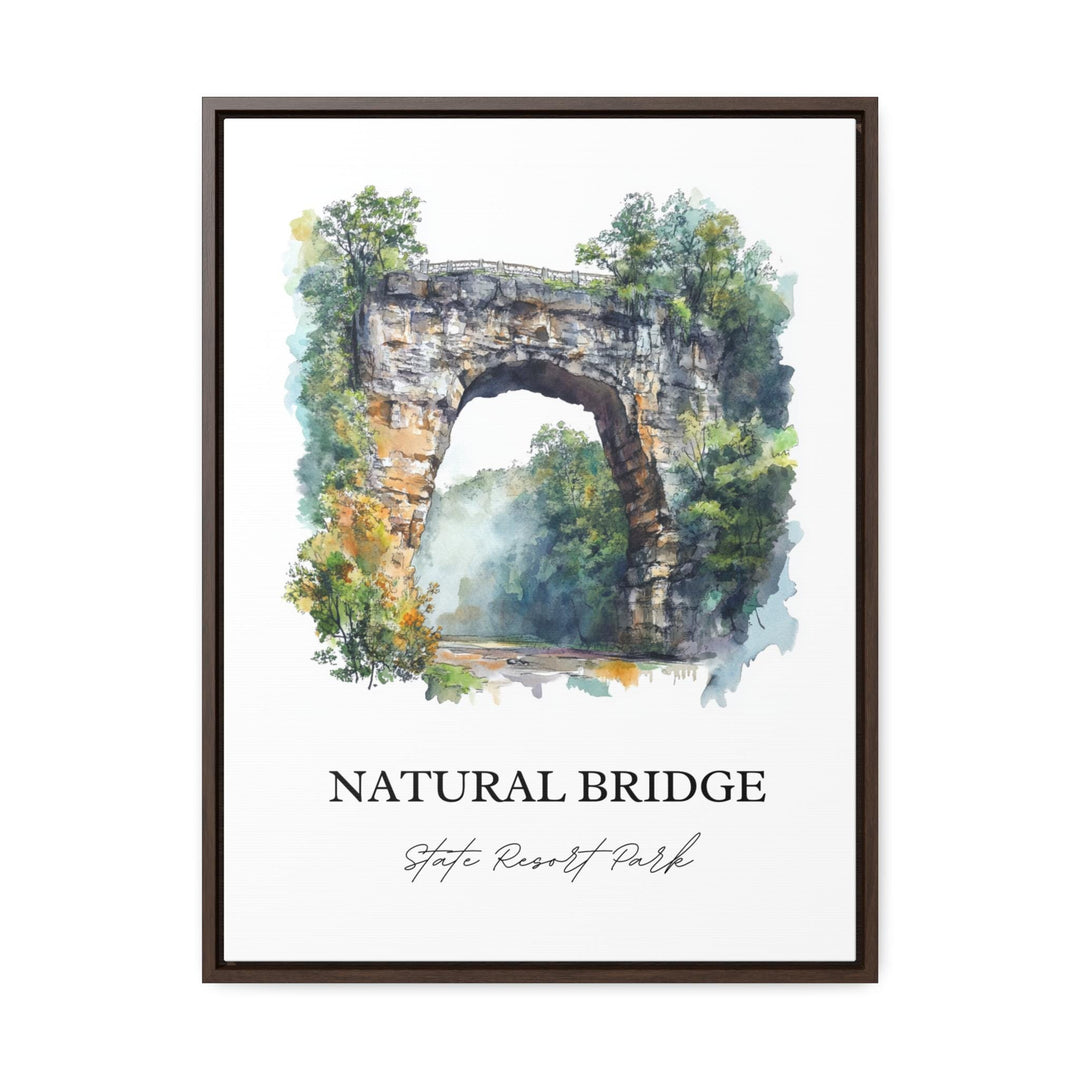 Natural Bridge State Resort Park, Kentucky – Watercolor Art Print