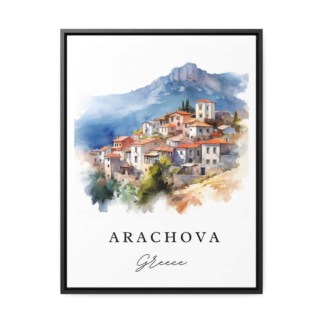 Arachova Wall Art - Greece Print