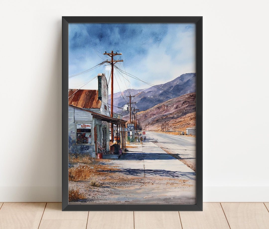 Death Valley, California, USA – Watercolor Art Print