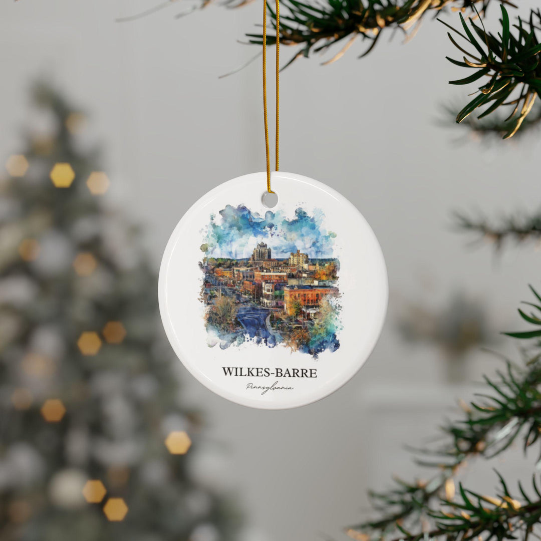 Wilkes-Barre Ornament: Unique Wilkes-Barre Souvenir, Pennsylvania Xmas Decor, and Authentic Wilkes-Barre Gift