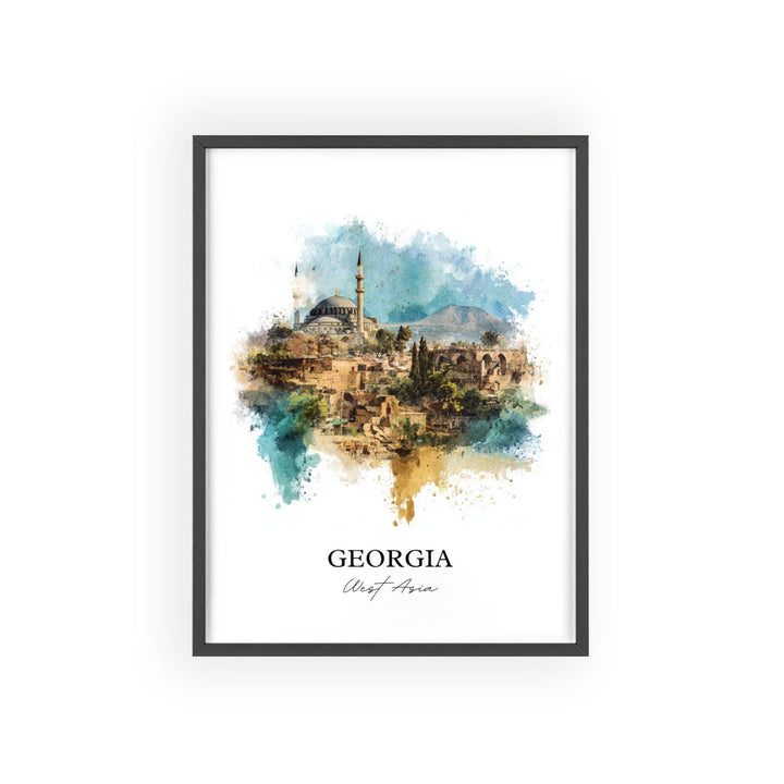 Tbilisi, Georgia – Watercolor Art Print