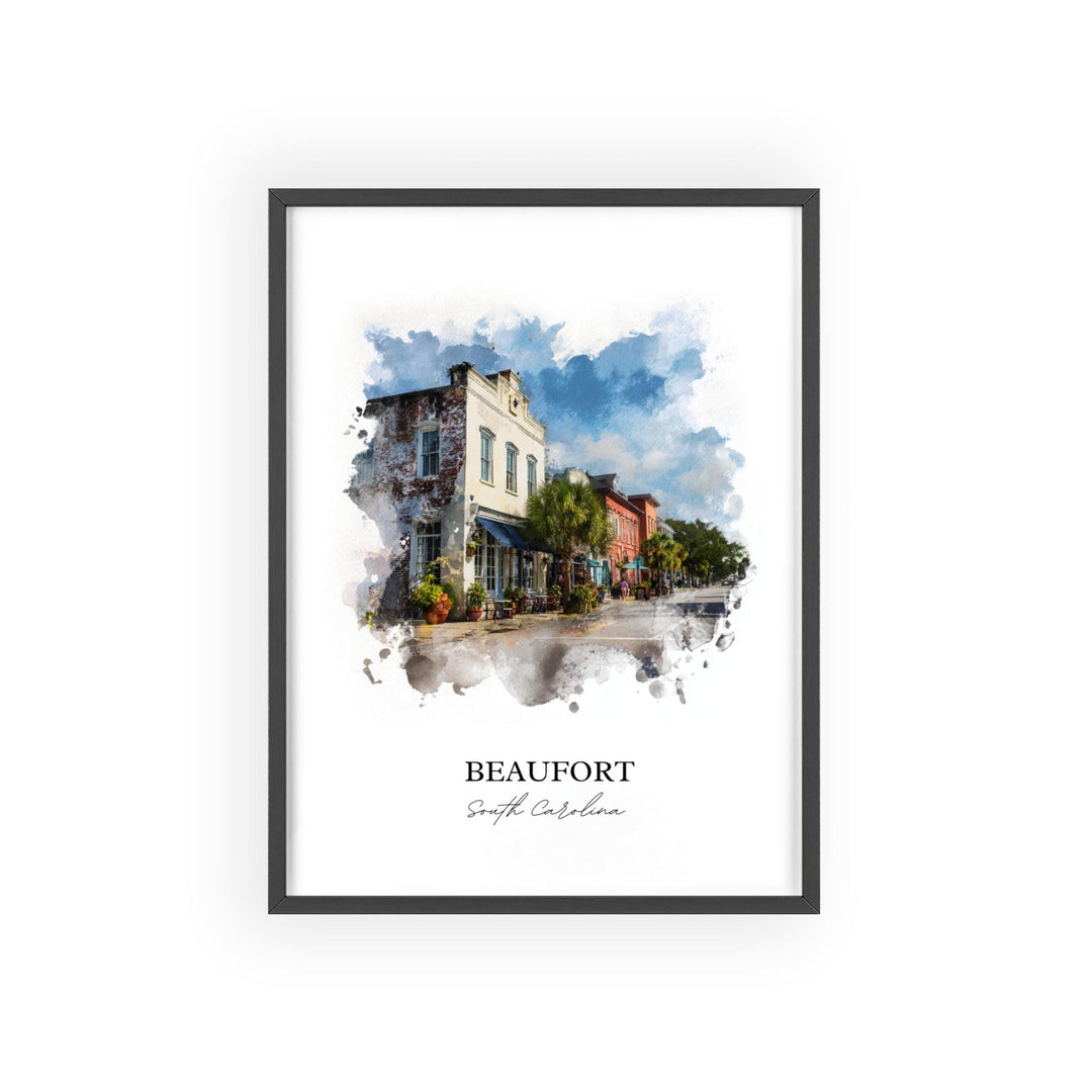 Beaufort, South Carolina – Watercolor Art Print
