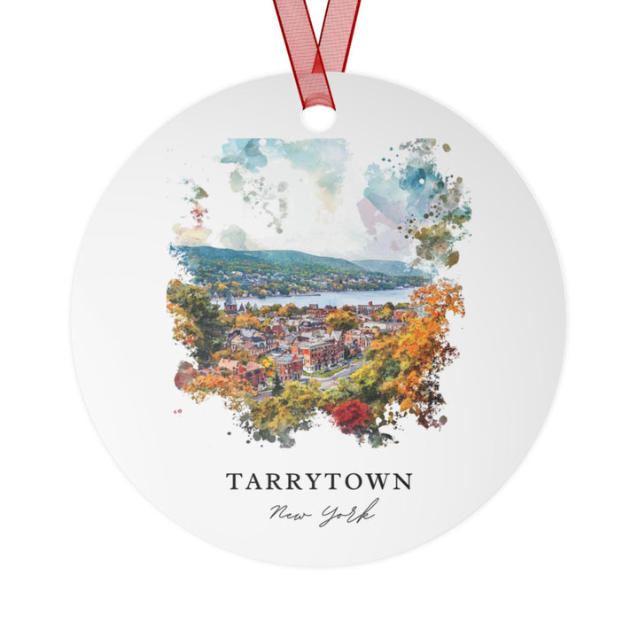 Tarrytown NY Ornament: Unique Tarrytown Souvenir, Hudson Valley Xmas Decor, and Authentic Tarrytown Gift