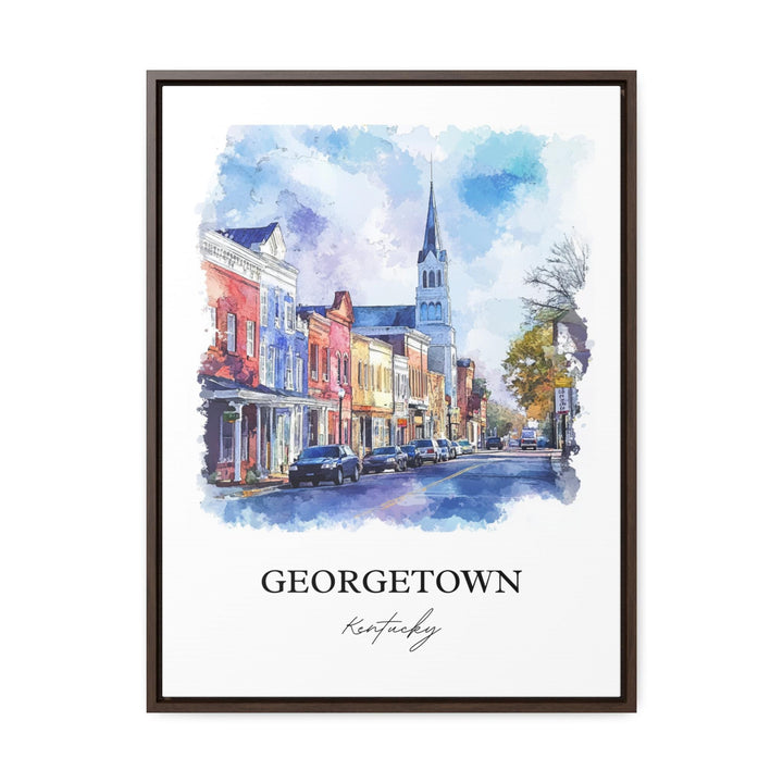 Georgetown, KY, Kentucky – Watercolor Art Print