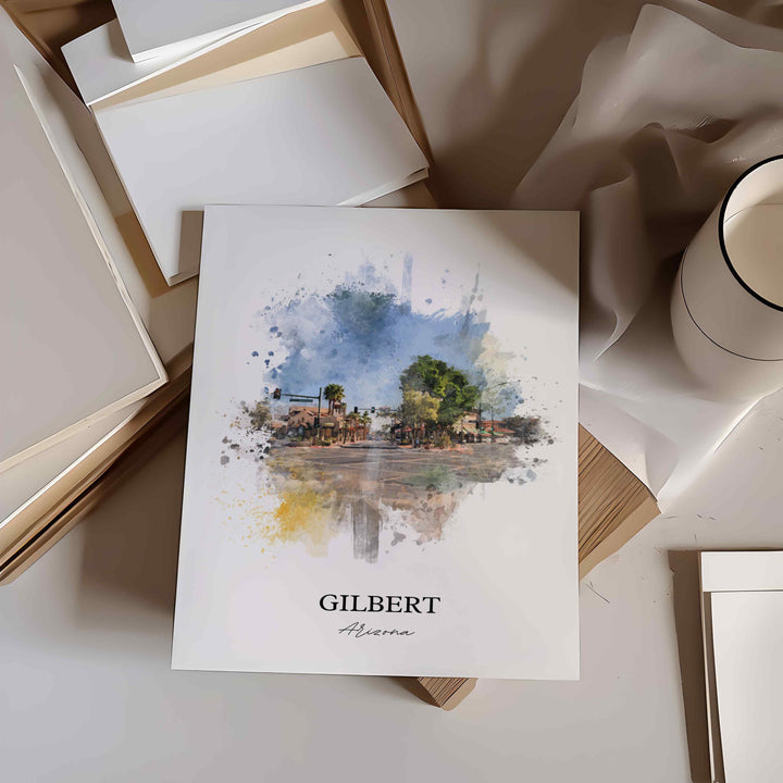 Gilbert, Arizona – Watercolor Art Print