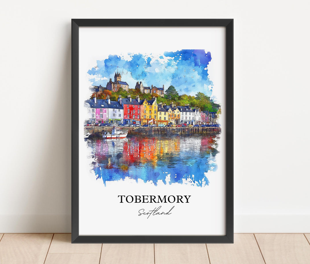 Tobermory, Scotland – Watercolor Art Print