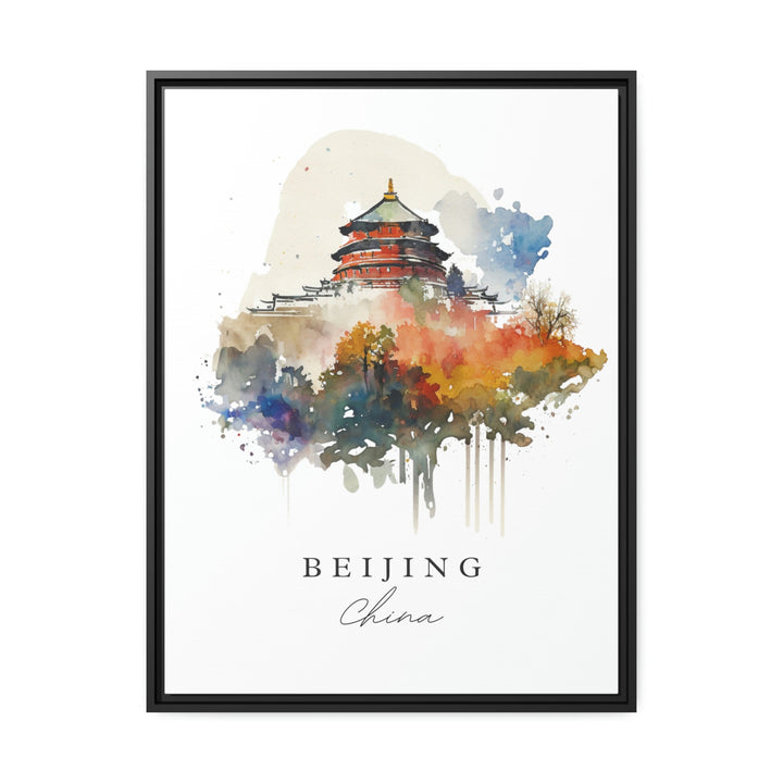 Beijing China Watercolor Wall Art, China Print, Beijing Skyline Art, Beijing Gift, China Prints, China Wall Art, China Souvenir