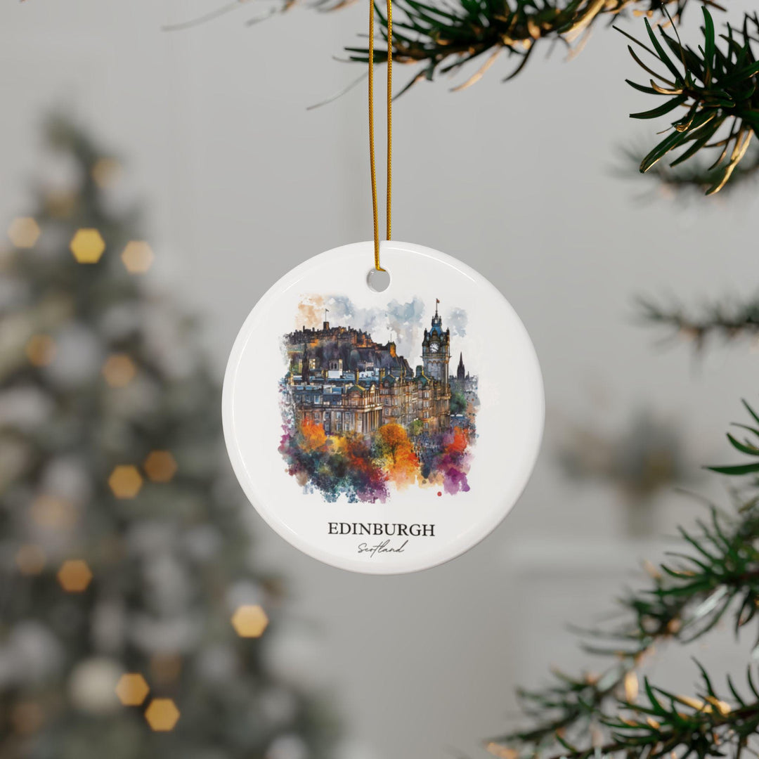Edinburgh Scotland Ornament: Unique Edinburgh Souvenir, Edinburgh Xmas Decor, and Authentic Edinburgh Scotland Gift
