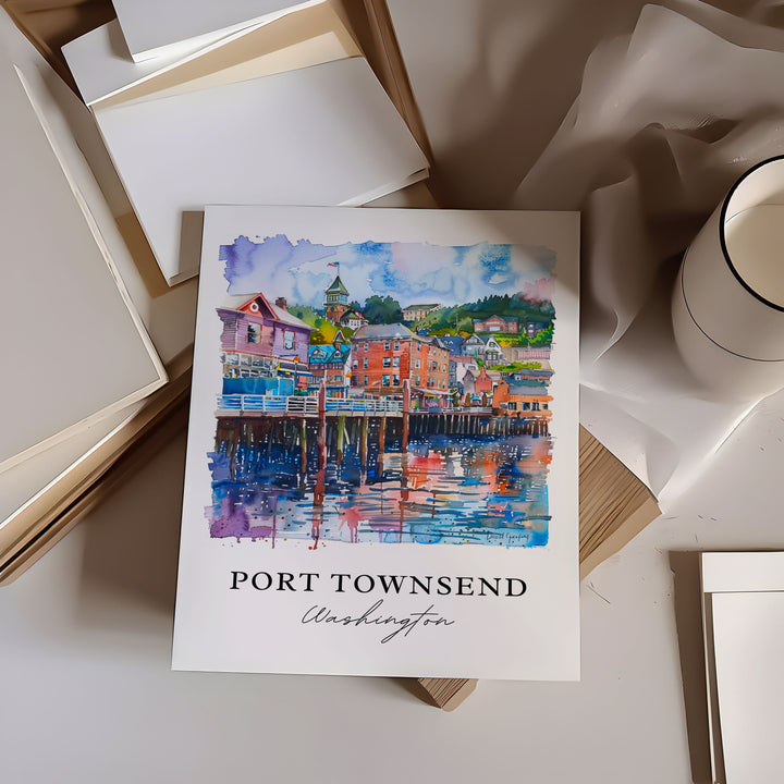 Port Townsend, Washington – Watercolor Art Print