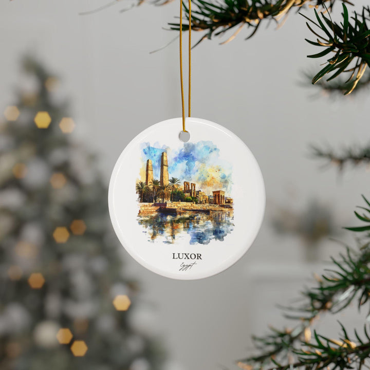 Luxor Egypt Ornament: Unique Luxor Egypt Souvenir, Egypt Xmas Decor, and Authentic Egypt Gift