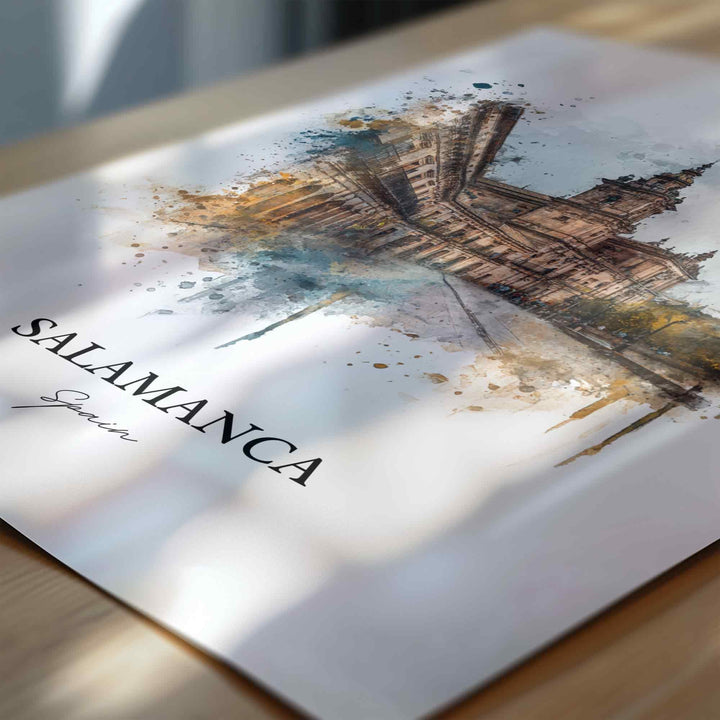 Salamanca, Spain – Watercolor Art Print