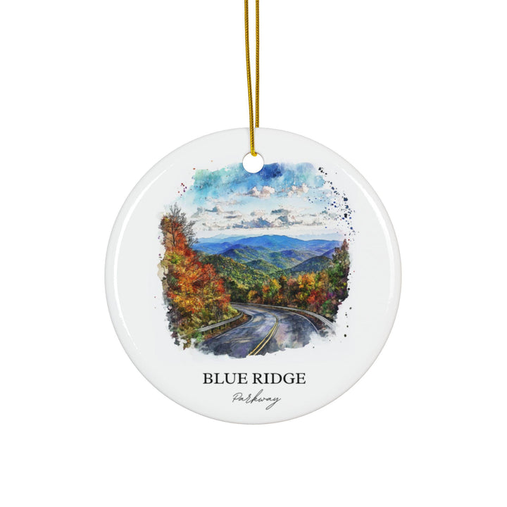 Blue Ridge Parkway Ornament: Unique Blue Ridge Souvenir, Blue Ridge Xmas Decor, and Authentic Blue Ridge Gift