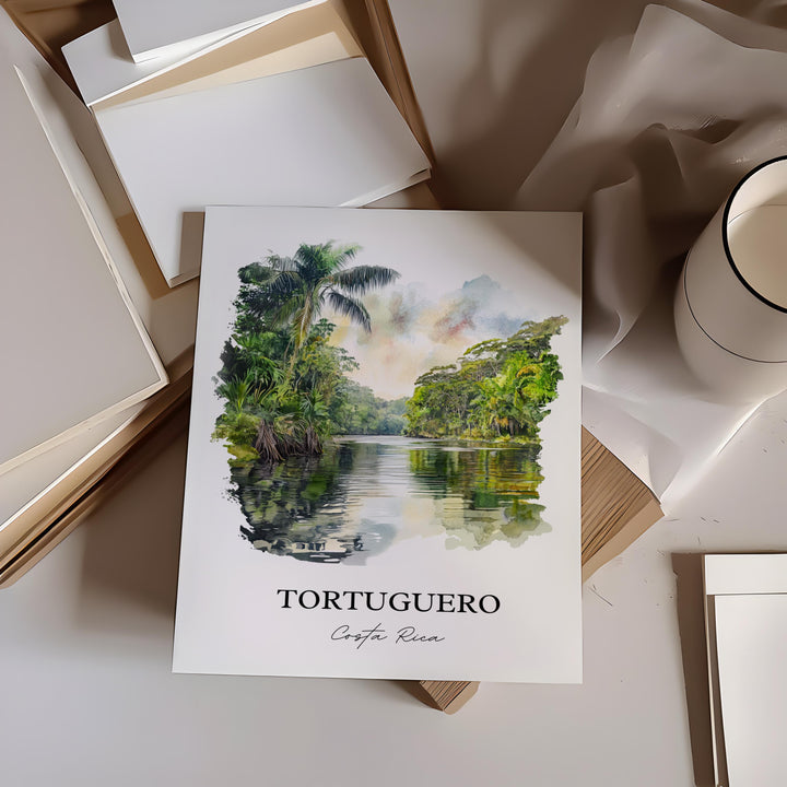 Tortuguero, Costa Rica – Watercolor Art Print