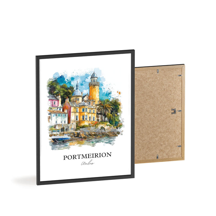 Portmeirion, North Wales – Watercolor Art Print