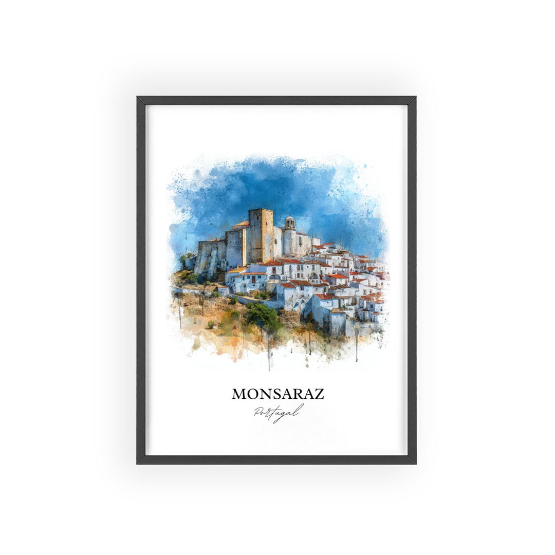 Monsaraz, Portugal – Watercolor Art Print
