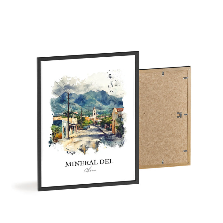 Mineral del Chico Wall Art, Mexico Print, Mexico Watercolor Art, Mineral del Chico Gift, Travel Print, Travel Poster, Housewarming Gift