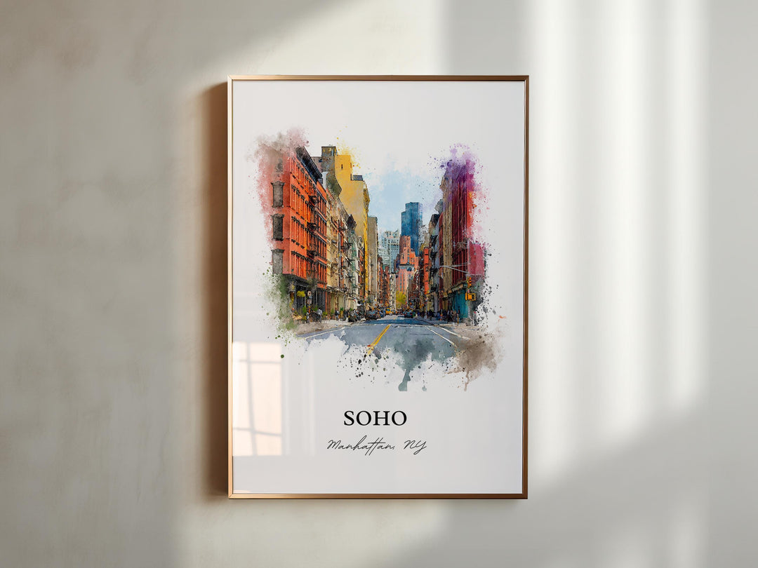 Soho, New York – Watercolor Art Print