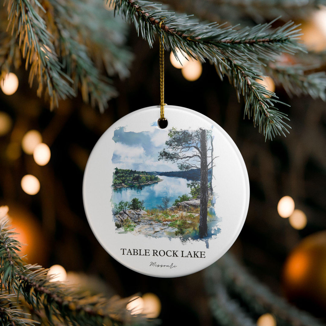 Table Rock Ornament: Unique Table Rock Missouri Souvenir, Missouri Xmas Decor, and Authentic Missouri Gift