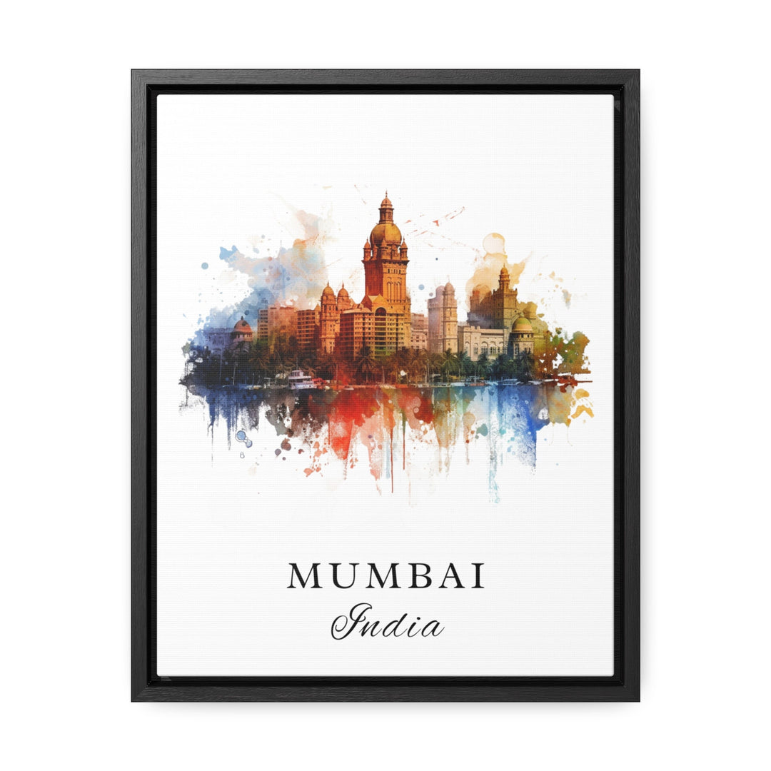 Mumbai India wall art - India, Mumbai poster, Mumbai India Wedding gift, Mumbai Birthday present, Custom Text, Personalised Gift